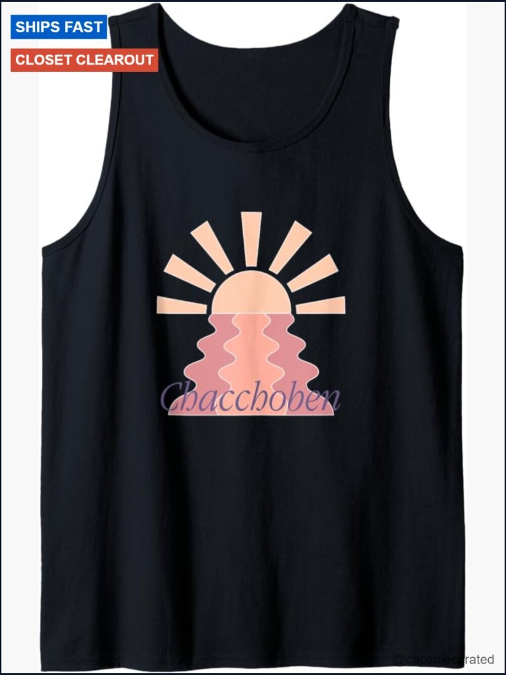 Boho Clean Girl Minimalist Vacation Tank Top Sleeveless